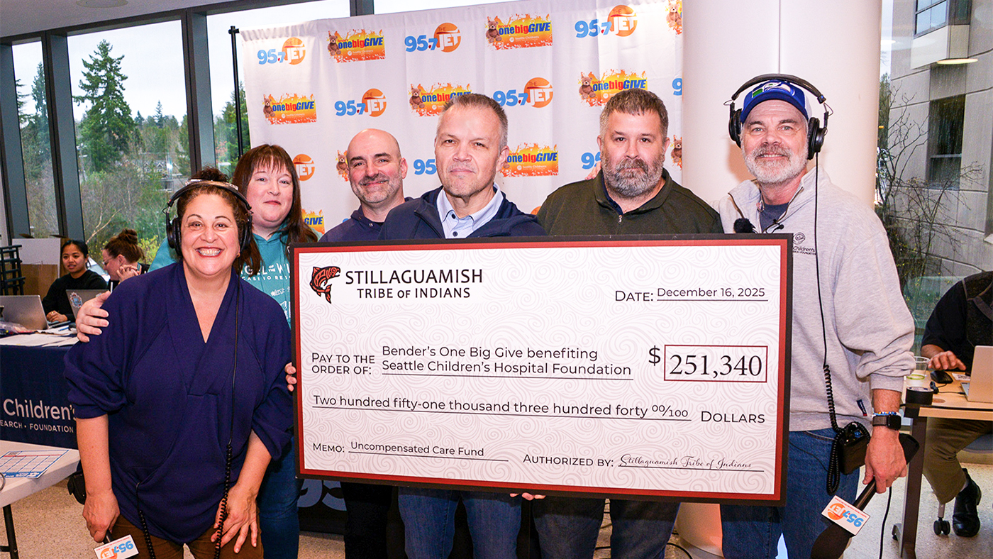 Featured image for “Stillaguamish Tribe Holiday Giving 2025: Bender’s One Big Give Benefiting Seattle Children’s Hospital”
